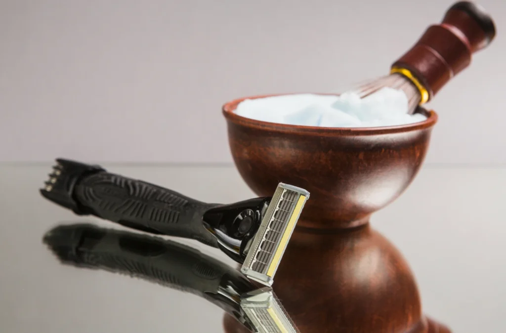 Straight razor shave